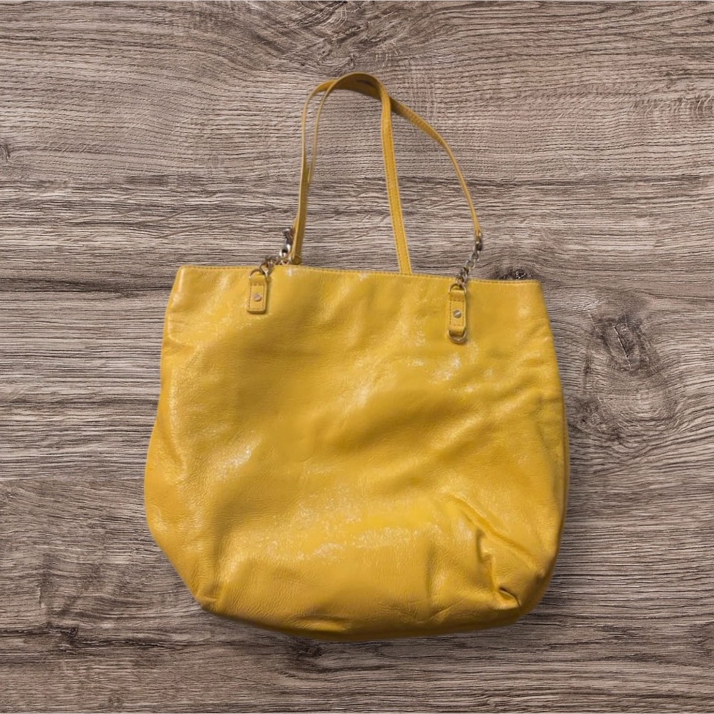 Michael Kors Yellow Leather Handbag - Picture 2 of 2
